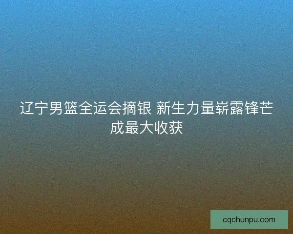 辽宁男篮全运会摘银 新生力量崭露锋芒成最大收获